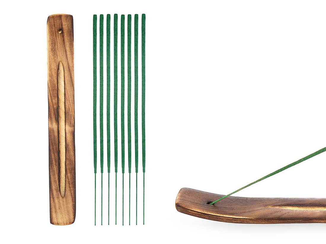 Set of 50 Jasmine Reed Diffuser Sticks with Wooden Holder