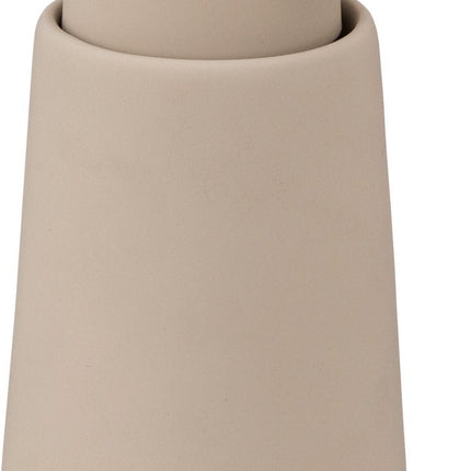 5Five Zeeppompje/dispenser - Cocoon - kunststeen - beige - 15 cm - 300 ml - Badkamer/toilet/keuken
