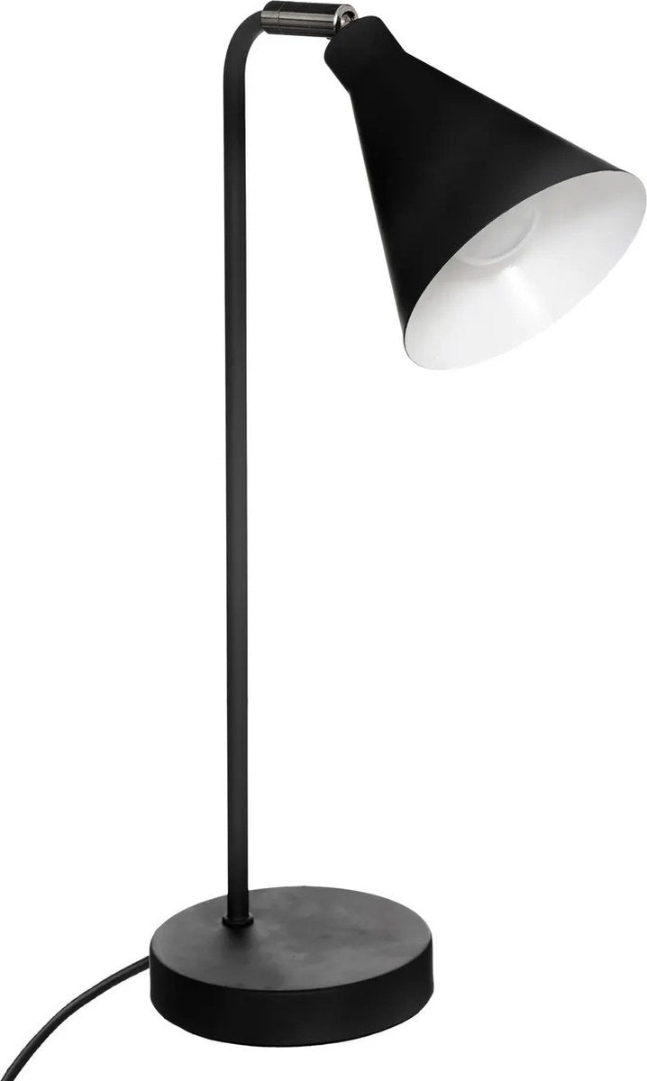 Lampe de table / lampe de bureau Atmosphera Arena - métal - noir - H45 cm - Lampe de lecture