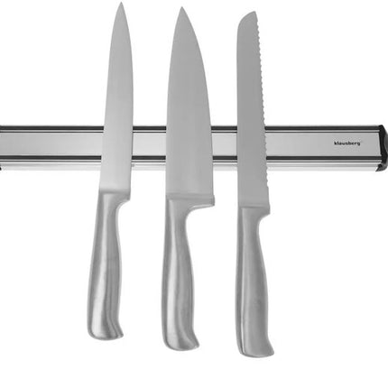 Klausberg KB7247 Magnetischer Messerhalter – Platzsparender Wandhalter für Messer und Küchenutensilien aus Metall