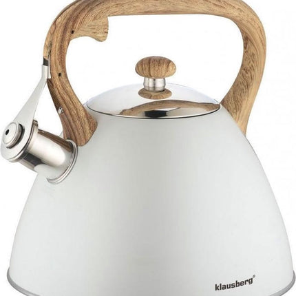 Klausberg KB-7264 Flötenkessel - 3L - Edelstahl - alle Herdarten