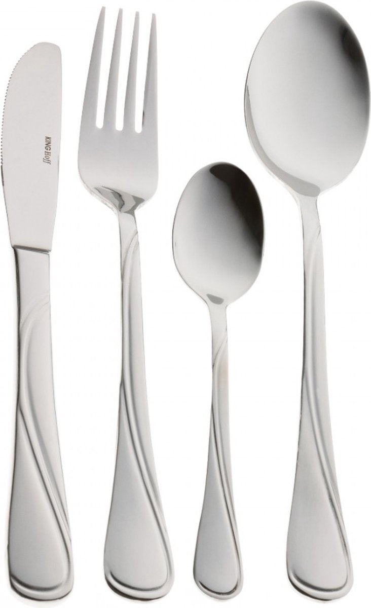 Kinghoff 1346 - ménagère 24 pièces - 6 personnes - mat - acier 18/10