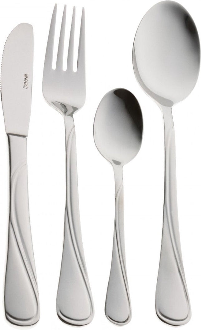 Kinghoff 1346-  bestekset 24 delig - 6 persoons - mat - 18/10 staal