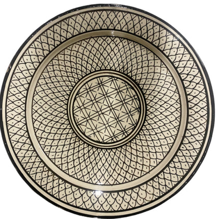 Marokkaanse schaal aardewerk 35 cm