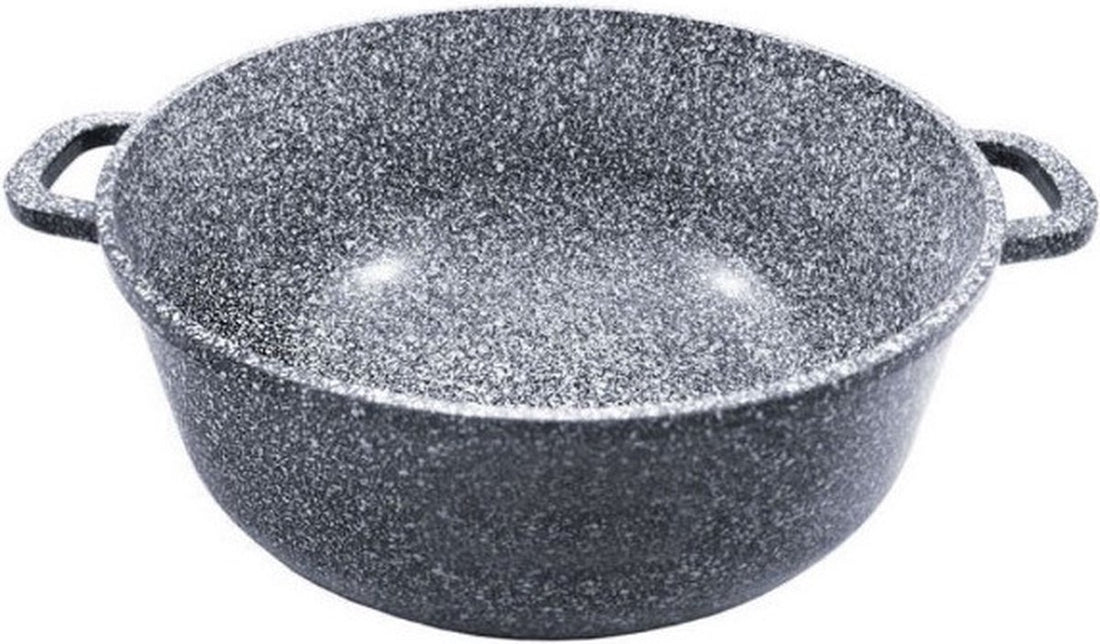 Klausberg kookpan met deksel – marmercoating, grijs, Ø 16 tot 28 cm – foto 3