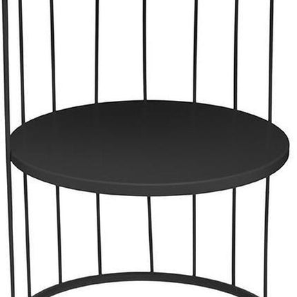 Eazy Living Bijzettafel Destin Ø 36 cm Zwart