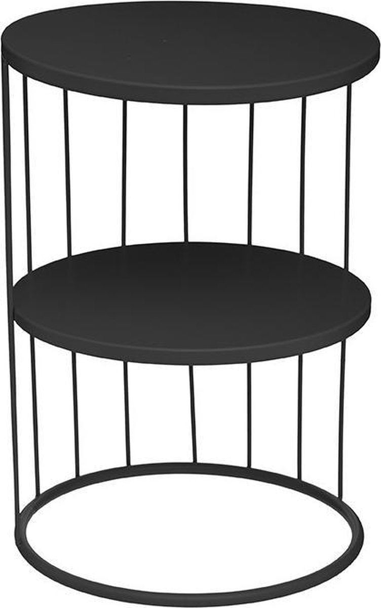 Table d'appoint Eazy Living Destin Ø 36 cm Noir