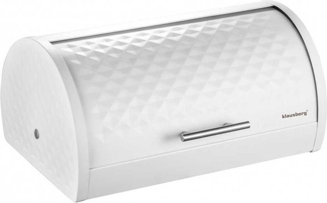 Boîte à pain en acier - blanc - diamant