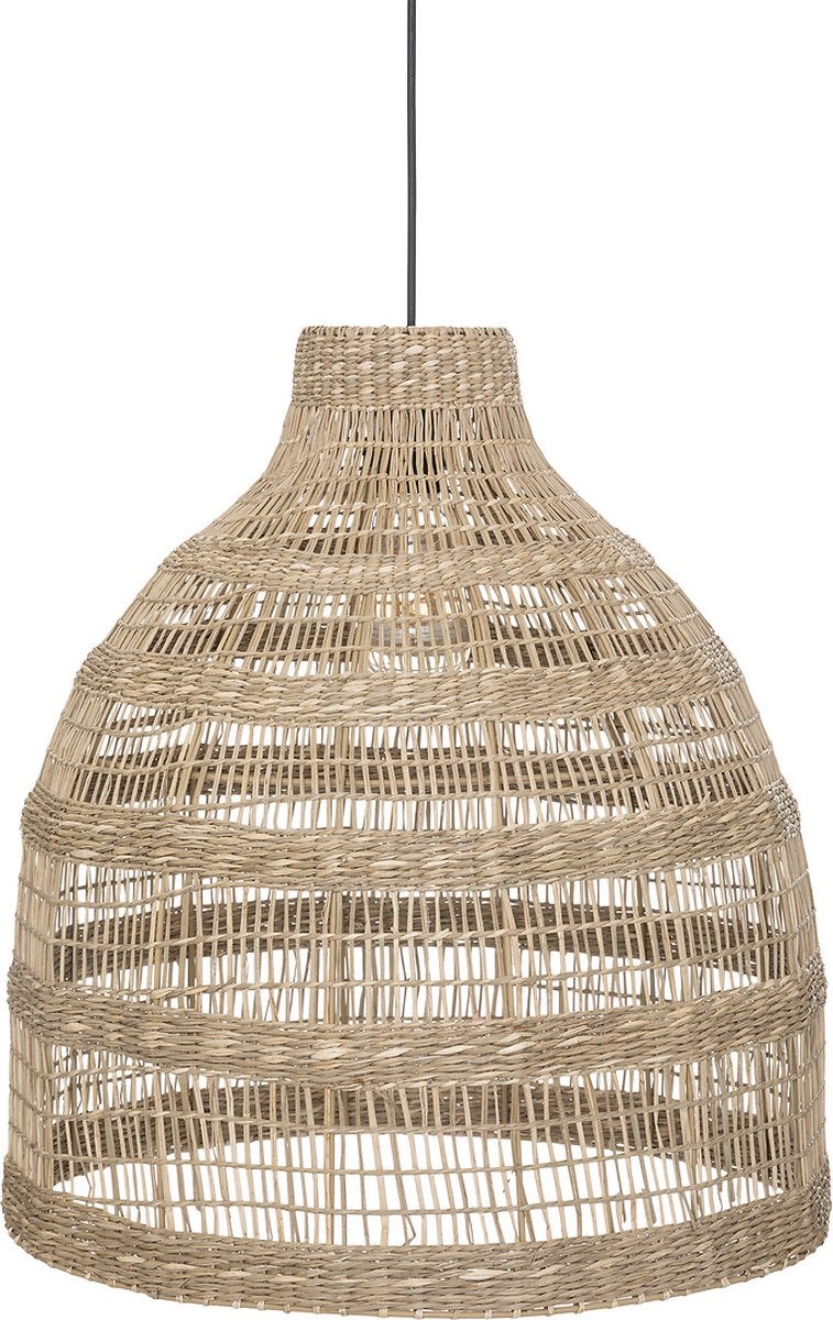 Atmosphera Seaview rieten hanglamp – bohemian, beige, Ø 45 cm