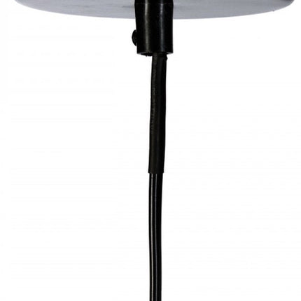 Zwarte metalen hanglamp met draad - D 25 cm