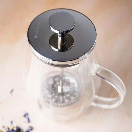 Klausberg KB7682 Piston Coffee & Tea Brewer - Dubbelwandige Glazen Zetkan (0,35L)