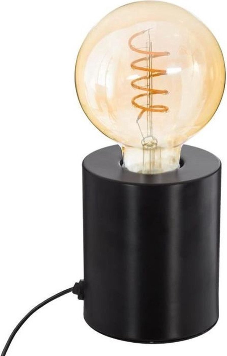 Designer Table Lamp Black - Diameter 9 x height 10.5 cm