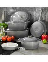 Kinghoff 1521 - cocotte en fonte - Ø24 cm - 4L - gris - émaillée