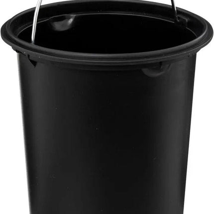 5Five kleine pedaalemmer - 2x - metaal - beige - 3L - 16 x 25 cm - Badkamer - Badkamer/toilet