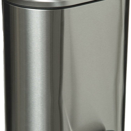 5Five - Mülleimer/Treteimer Silber Edelstahl Metall 6 Liter - 15x24x30 cm - Bad und WC