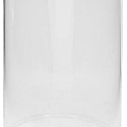 Lidy Glazen Vaas 20 cm - Transparant - Diameter 14 cm - Woondecoratie - Bloemenvaas - Doorzichtig - Glas