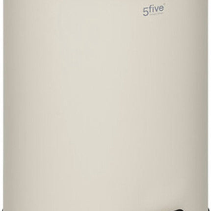 5Five Mülleimer/Treteimer Delta – beige – Metall – 6 Liter – 26 x 21 x 30 cm – Küchenabfalleimer