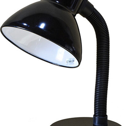 Bureaulamp zwart - buigbare poot - metaal - kinderkamer