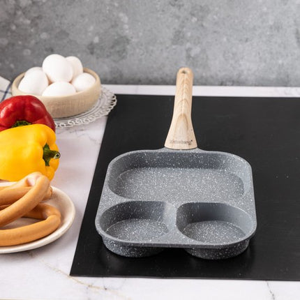Klausberg 7828 - Pan voor Eieren - burgers - pannenkoeken - Grijs - Anti-aanbakpan