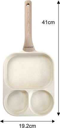 Klausberg 7829 - Pan voor Eieren - burgers - pannenkoeken - Creme - Anti-aanbakpan