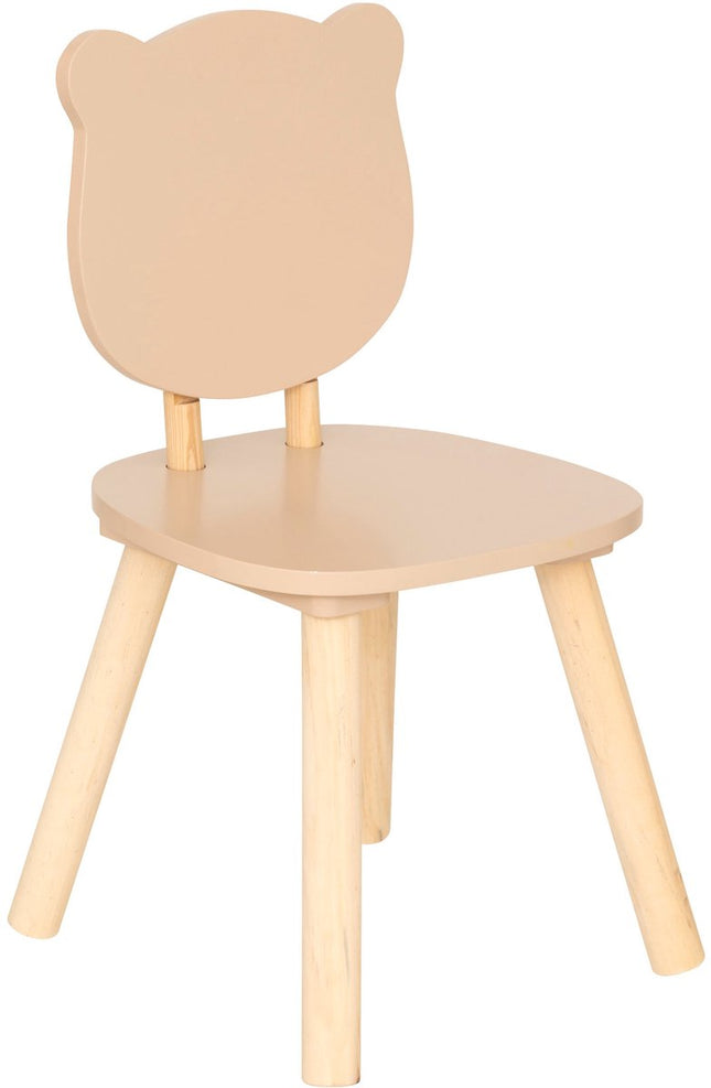 Atmosphera Kids Teddybär Kinderstuhl - 26x26x49cm - Beige