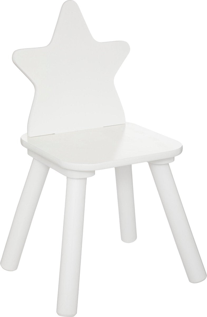 Atmosphera Kids Douce chaise enfant étoile - Blanc