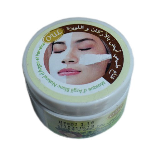 White ghassoul, aloe vera and verbena mask