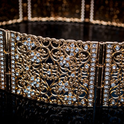 Gouden riem recht model smal