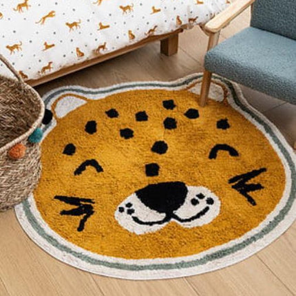 Atmosphera Kids Teppich Kori Leopard Ø90cm - Ocker