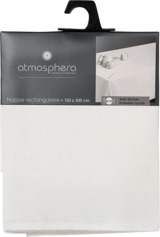 Atmosphera Tischdecke - 300 x 150 cm - elfenbeinweiß - Esstischdecken - Polyester