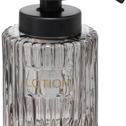 5five Seifenspender - Naples - transparent grau - 250 ml - Bad - Küche - WC - Glas