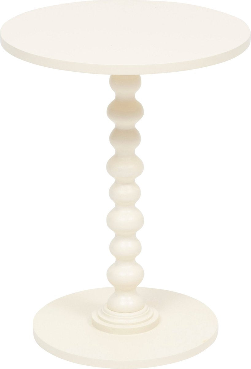 Atmosphera Alix side table Ø38xH50cm - Ivory