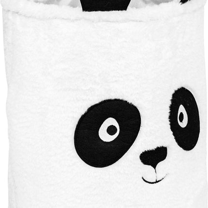 Atmosphera Panda Faltkorb - Aufbewahrung - Ø35xH40cm - Schwarz/Weiß