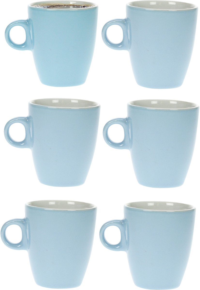 Cosy & Trendy Vicky Mug - 19 cl - Ø 7 cm x 8.5 cm - Light Blue - Set of 6