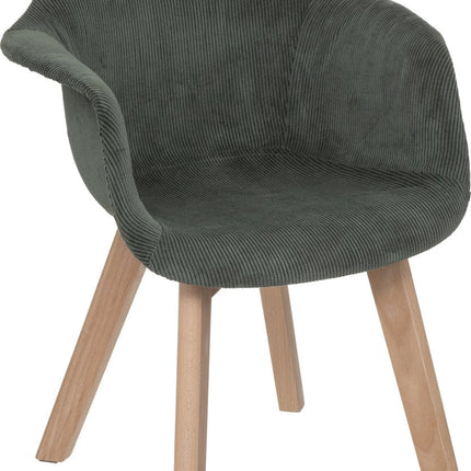Atmosphera Kids Lena Kaki kinderstoel Corduroy - Groen