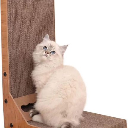 Kartonnen kattenkrabplank 60x40x25 cm met speeltje