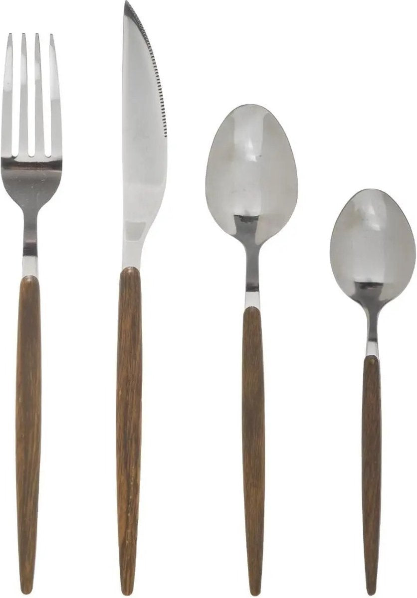 Secret de Gourmet Amazonie Cutlery Set - 24-piece - Stainless Steel/Plastic