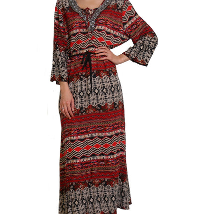 Maxikleid mit Allover-Print