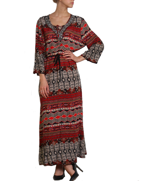 Maxi dress all-over print