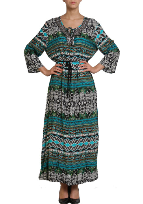 Maxi dress all-over print