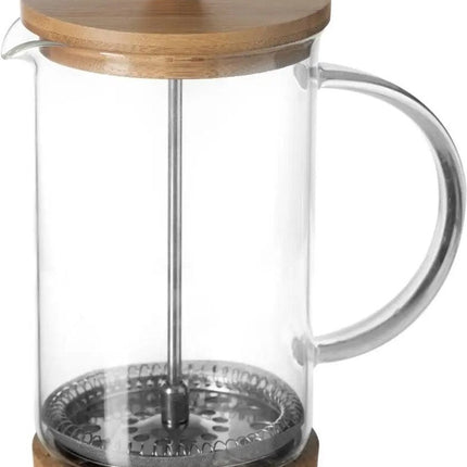 Secret de Gourmet French press cafetiere - Pistonmaker - glas/bamboe - 600 ml