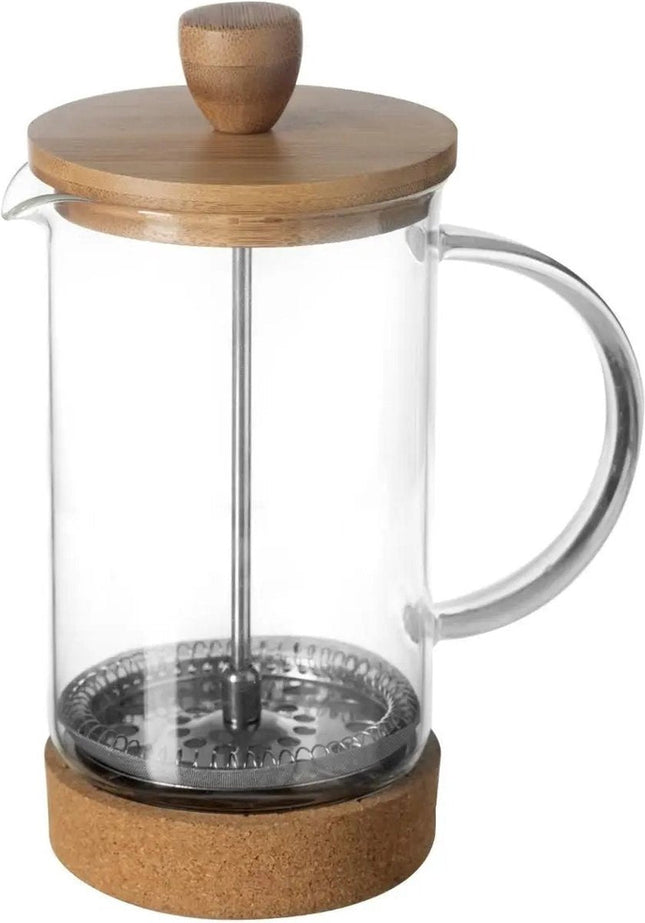 Secret de Gourmet French Press Kaffeebereiter - Pressstempelkanne - Glas/Bambus - 600 ml