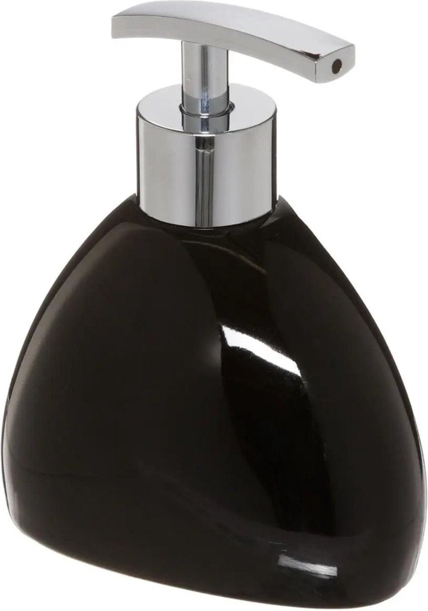 5Five Ceramic soap pump / soap dispenser - black - 300 ml