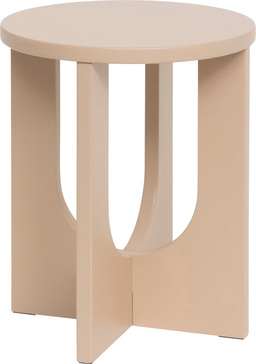 Atmosphera Bloom Side Table - Ø40xH51 cm - Hazelnut