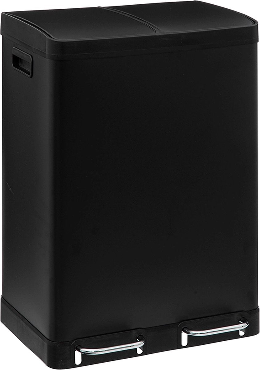 5Five Poubelle à pédale double 60 litres - 2 x 30 litres