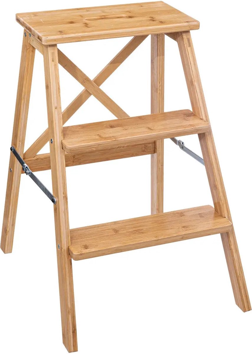 5Five Escabeau / Tabouret de marche en bambou - 3 marches