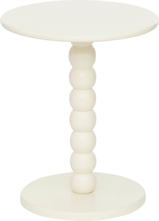 Atmosphera Chamlo Beistelltisch Ø38xH47cm - Gebrochenes Weiß