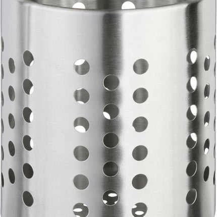 Ronde keukengerei houder zilver 13,5 cm van RVS - Keukengereihouder - Pollepelhouder - Spatelhouder