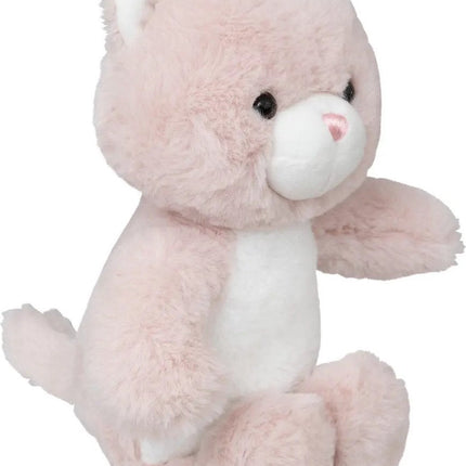 Atmosphera Stofftier Katze/Kätzchen Kitty - weicher Plüschstoff - Katzen Kuscheltiere - rosa - 28 cm