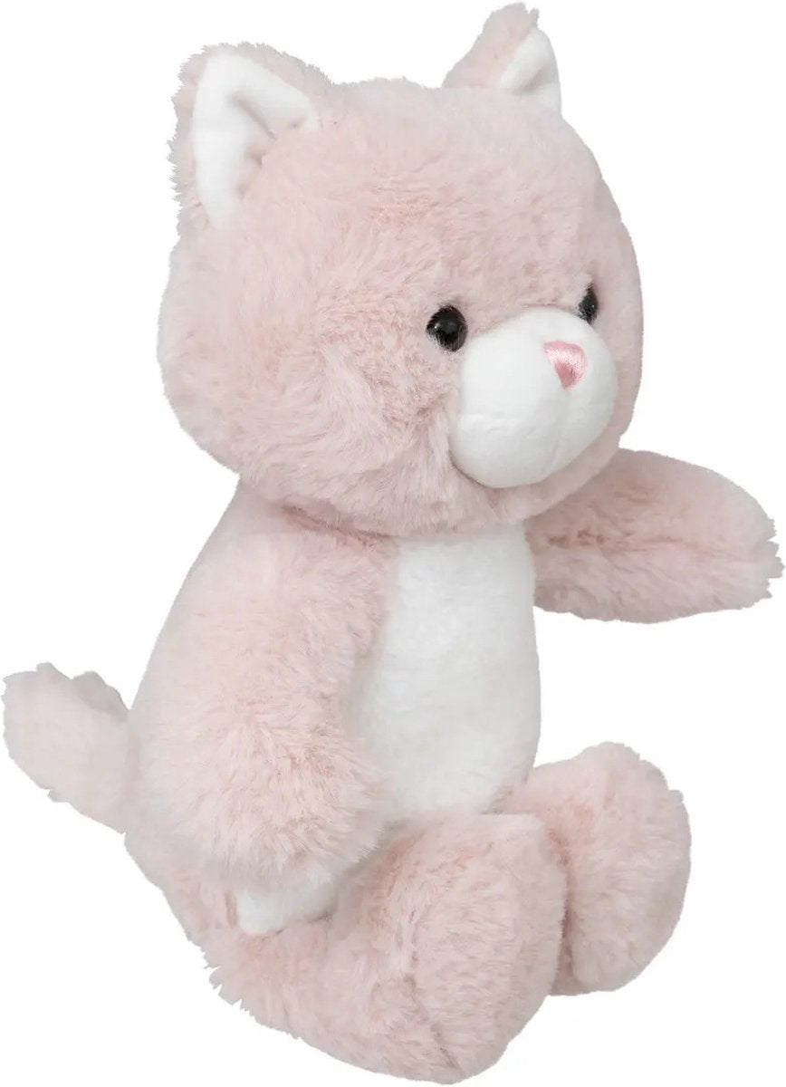 Atmosphera knuffel kat Kitty – roze pluche poes voor kinderen, 28 cm